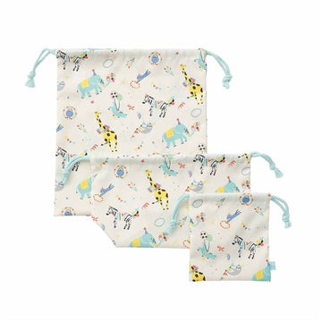 D BY DADWAY(ディーバイダッドウェイ) きんちゃく3枚セット アニマルサーカス【入園・入学 子ども用 巾着袋】【ネコポス送料無料】